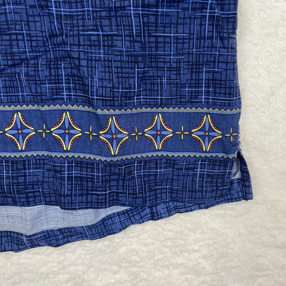 Vintage Big Dogs Men's Size XL Blue Hawaiian Shirt Dog Mixed Drinks‎ Cocktails - Picture 4 of 8